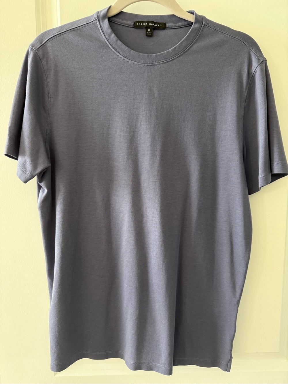 Robert Barakett Short-Sleeve Crew Tee in Slate Blue
